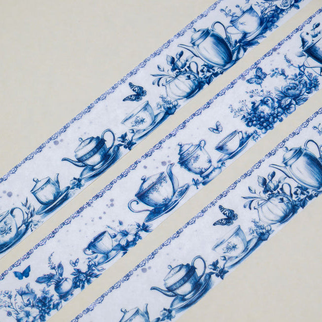 CoraCreaCrafts Washi Tape - Blue Tea