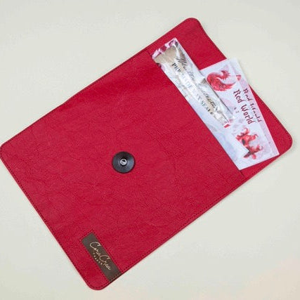 CoraCreaCrafts Red Storage Envelope