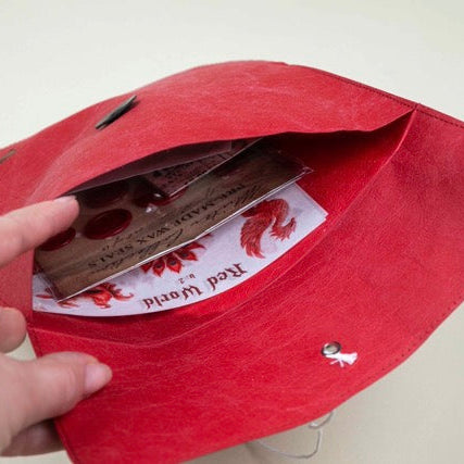 CoraCreaCrafts Red Storage Envelope