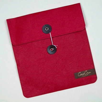 CoraCreaCrafts Red Storage Envelope