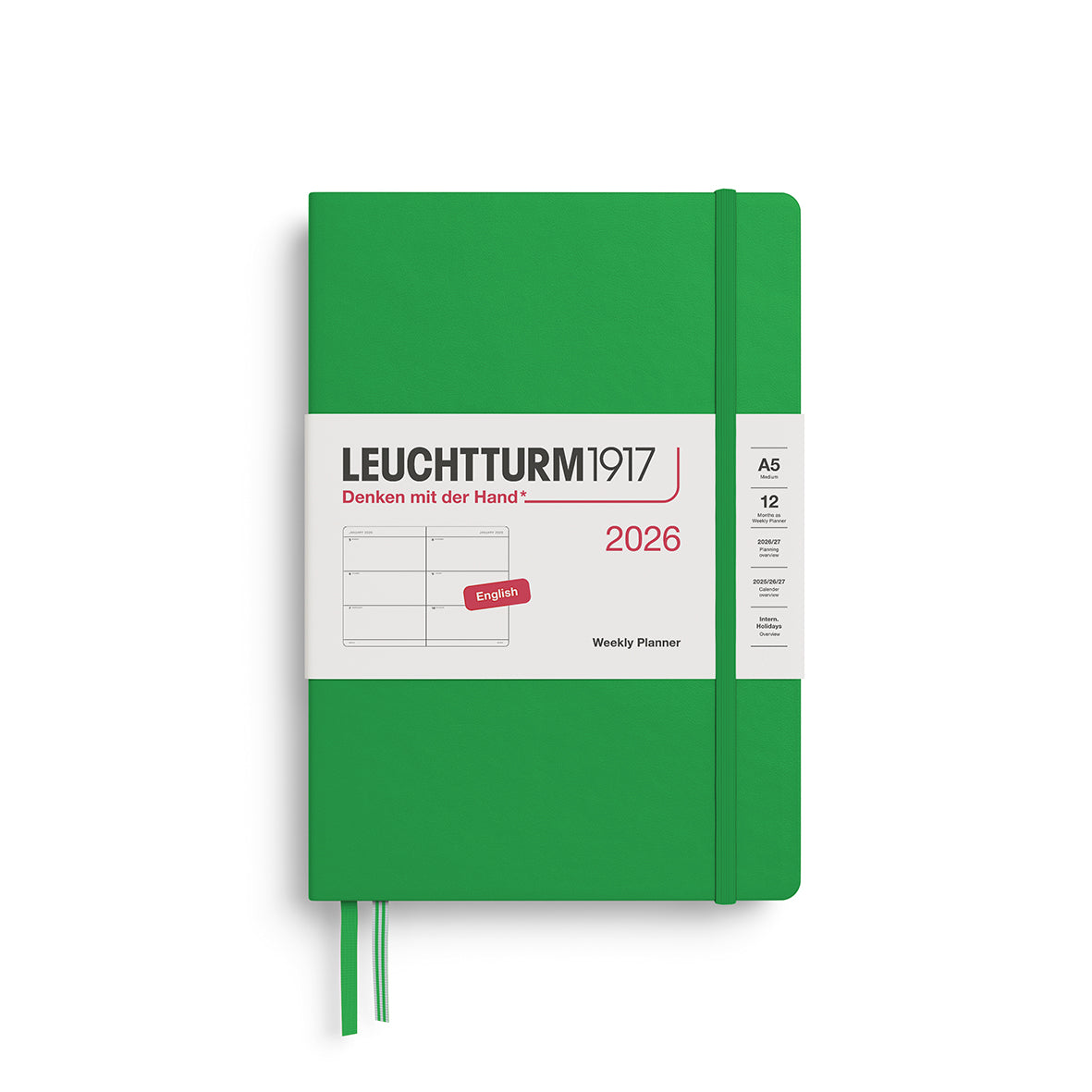 Leuchtturm Weekly Planner - Medium (A5) 5 3/4" x 8 1/4"