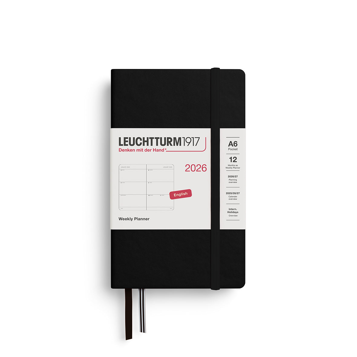 Leuchtturm Weekly Planner - Pocket (A6) 3 1/2" x 6"