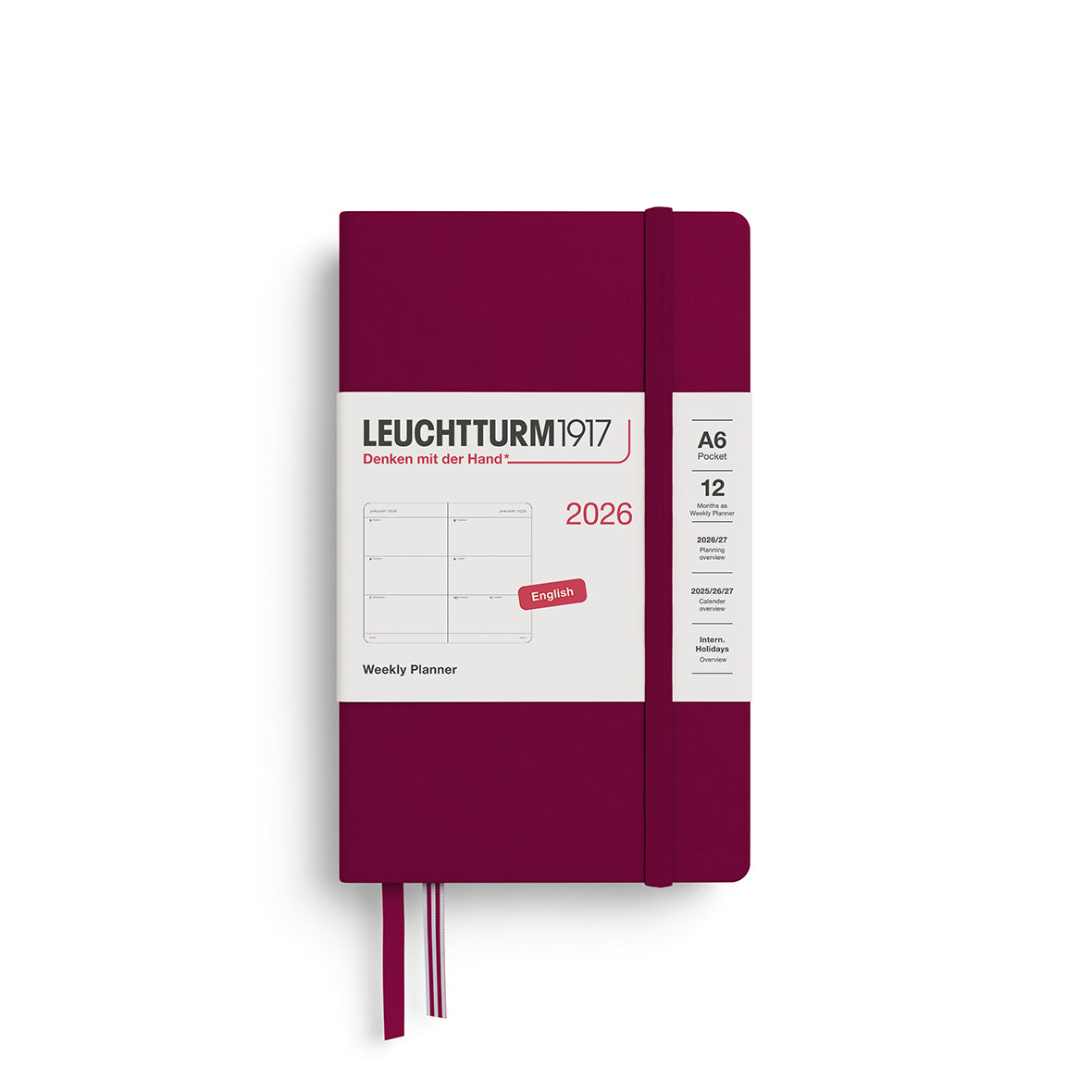 Leuchtturm Weekly Planner - Pocket (A6) 3 1/2" x 6"