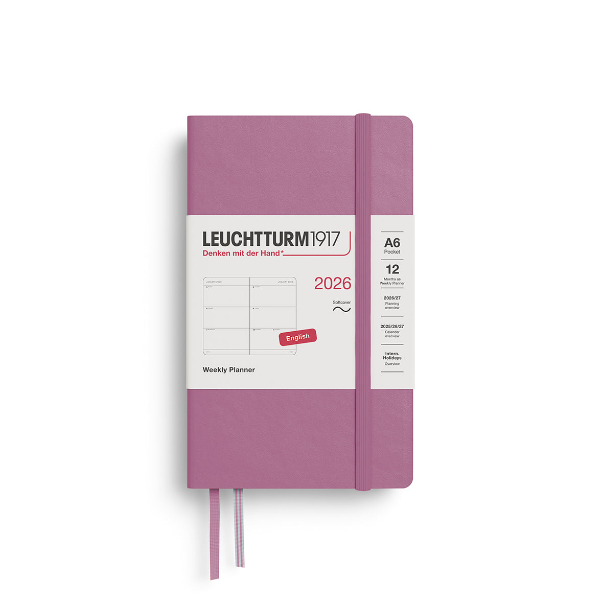 Leuchtturm Weekly Softcover Planner - Pocket (A6) 3 1/2" x 6"