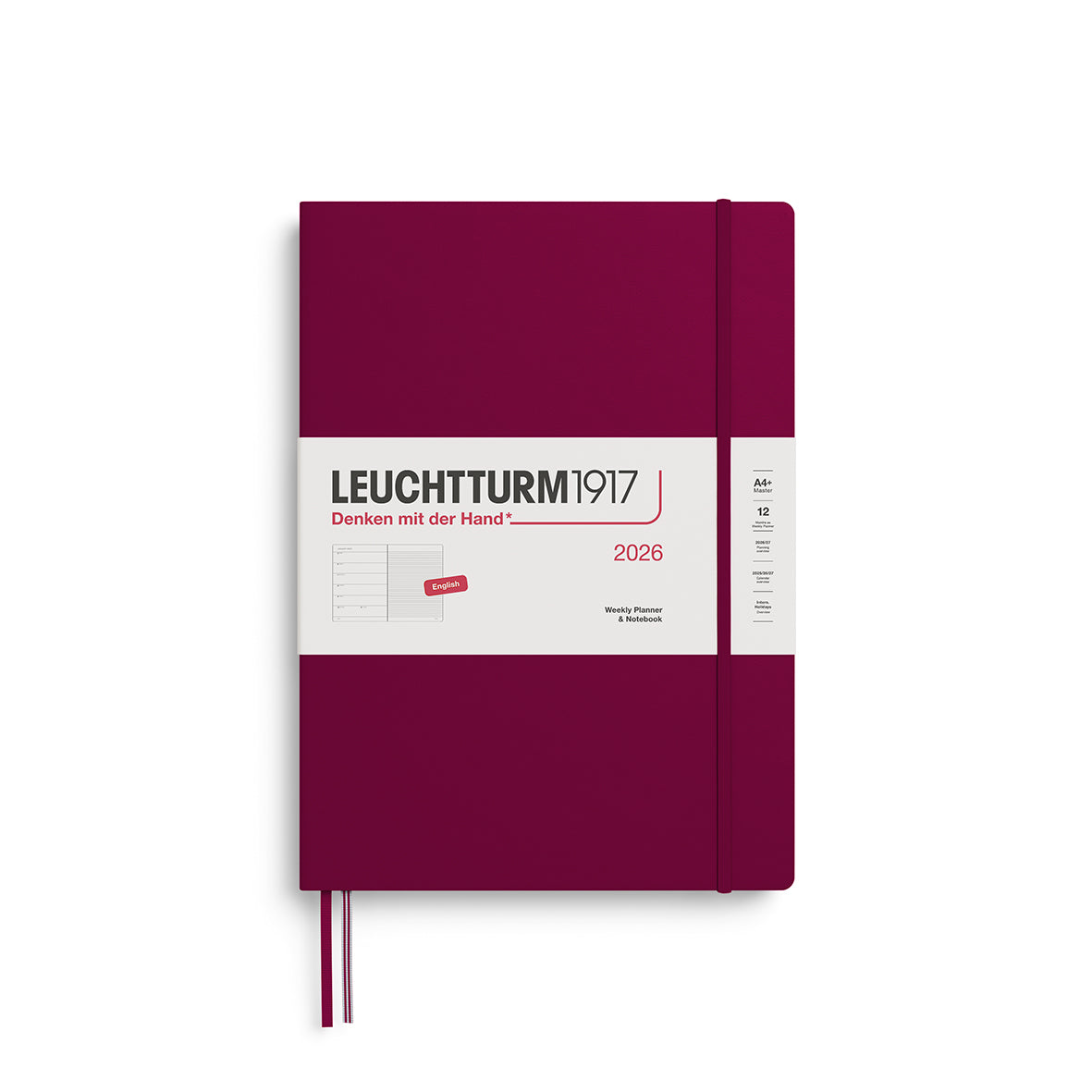 Leuchtturm Weekly Planner & Notebook - Master (A4+) 8 3/4" x 12 1/2"
