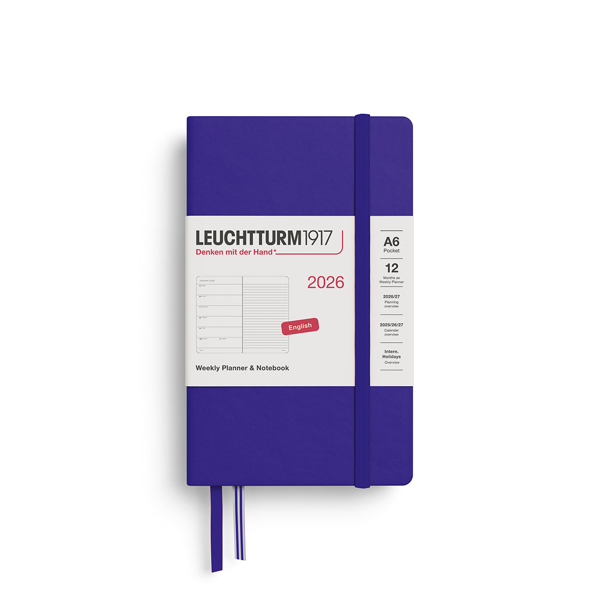 Leuchtturm Weekly Planner & Notebook - Pocket (A6) 3 1/2" x 6"