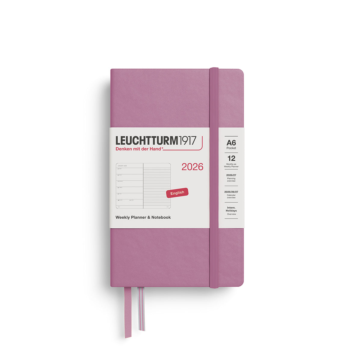 Leuchtturm Weekly Planner & Notebook - Pocket (A6) 3 1/2" x 6"