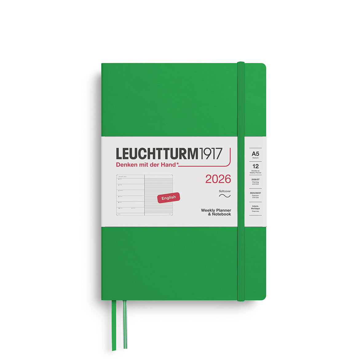 Leuchtturm Weekly Softcover Planner & Notebook - Medium (A5) 5 3/4" x 8 1/4"