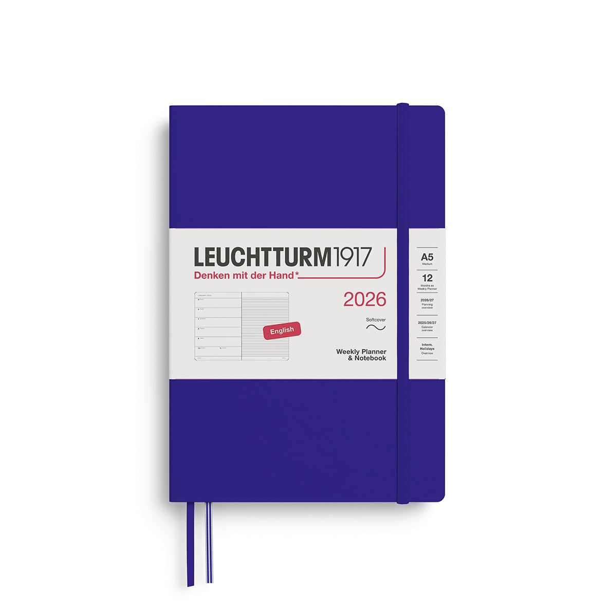 Leuchtturm Weekly Softcover Planner & Notebook - Medium (A5) 5 3/4" x 8 1/4"