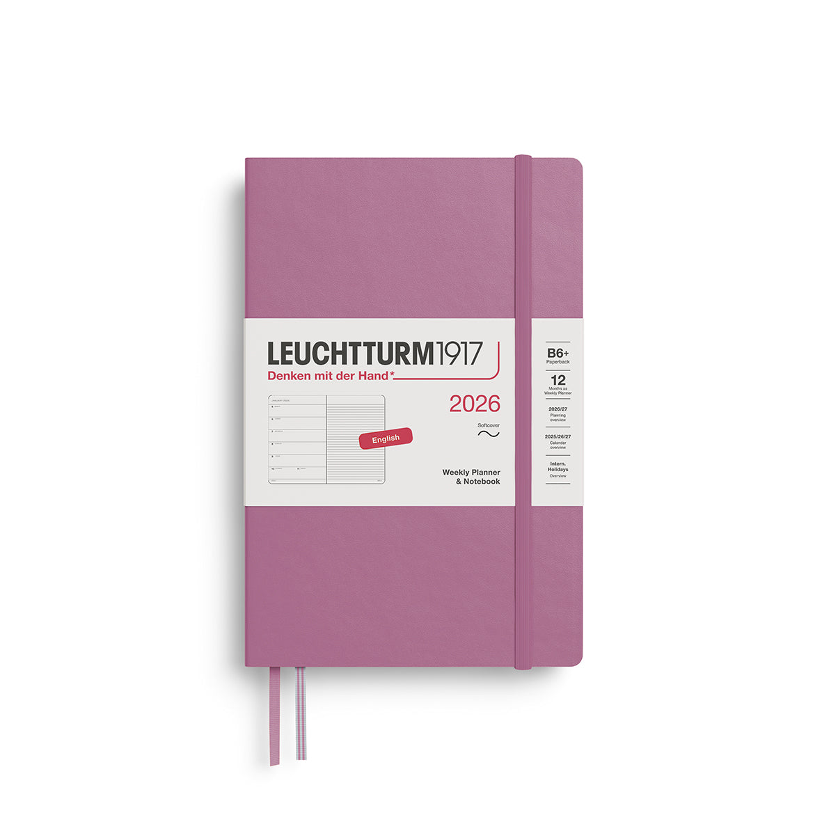 Leuchtturm Weekly Softcover Planner & Notebook - Paperback (B6+) 5" x 7 1/2"