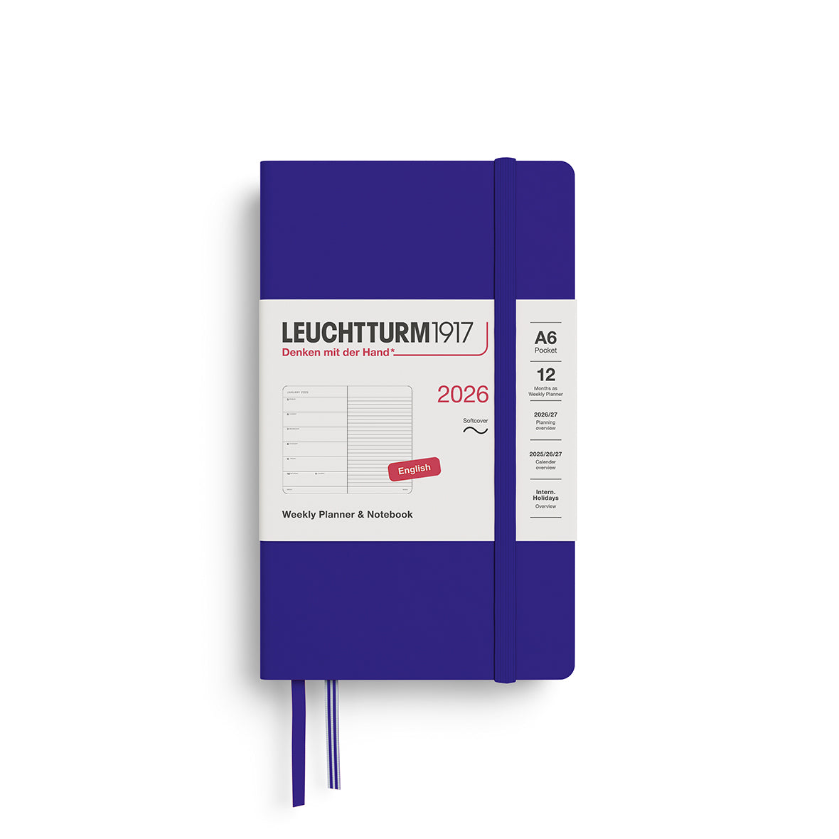 Leuchtturm Weekly Softcover Planner & Notebook - Pocket (A6) 3 1/2" x 6"