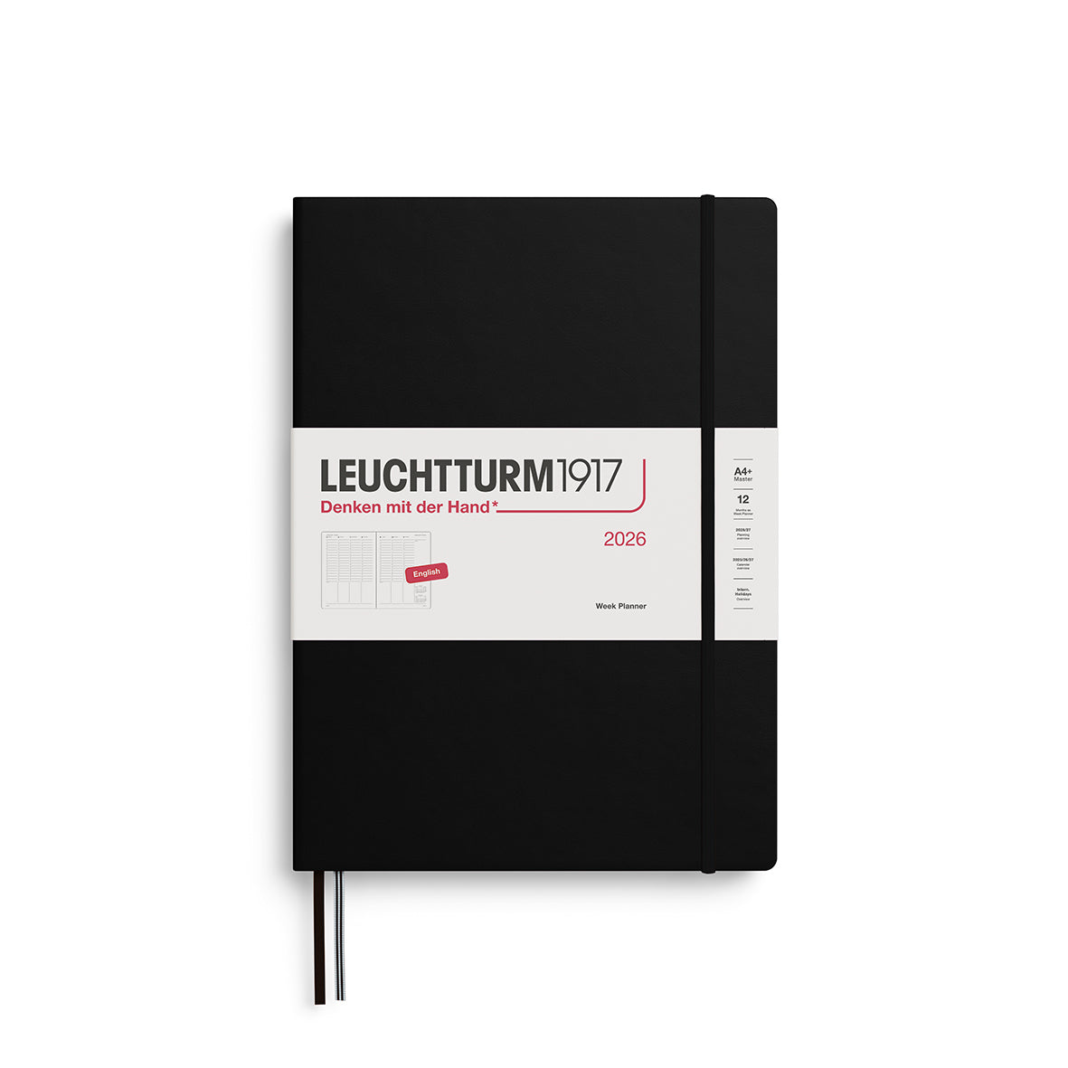 Leuchtturm Week Planner - Master (A4+) 8 3/4" x 12 1/2"