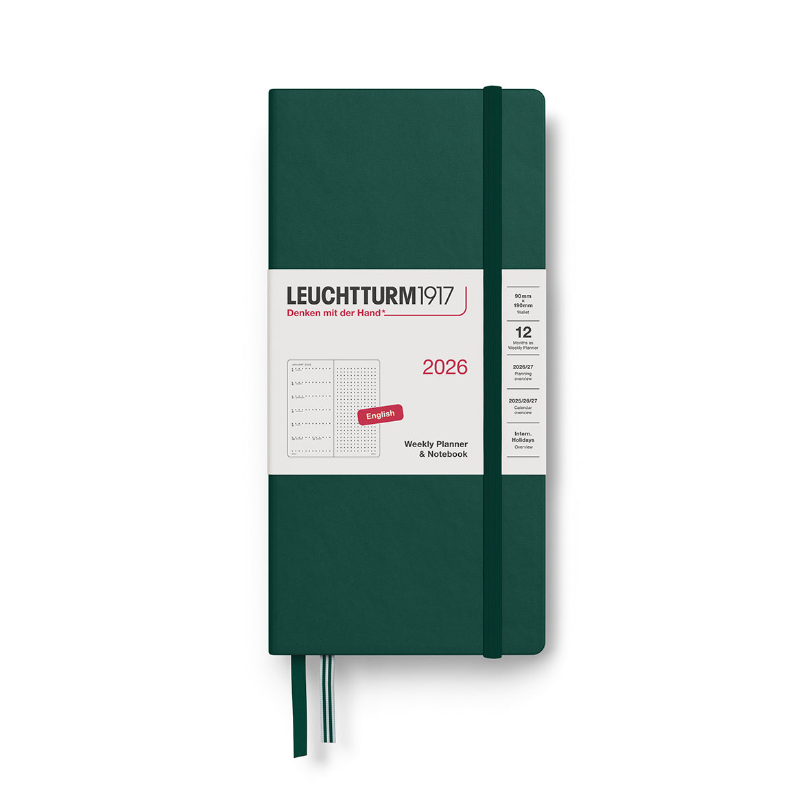 Leuchtturm Weekly Planner & Notebook - Dotted Wallet (B6+ x A6)