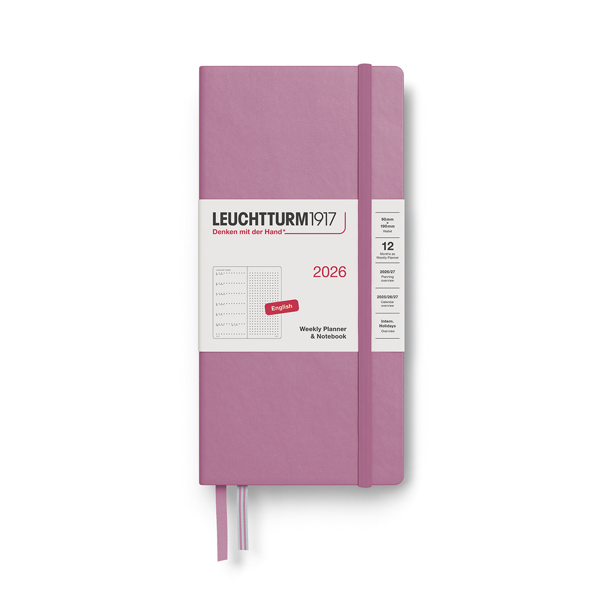 Leuchtturm Weekly Planner & Notebook - Dotted Wallet (B6+ x A6)