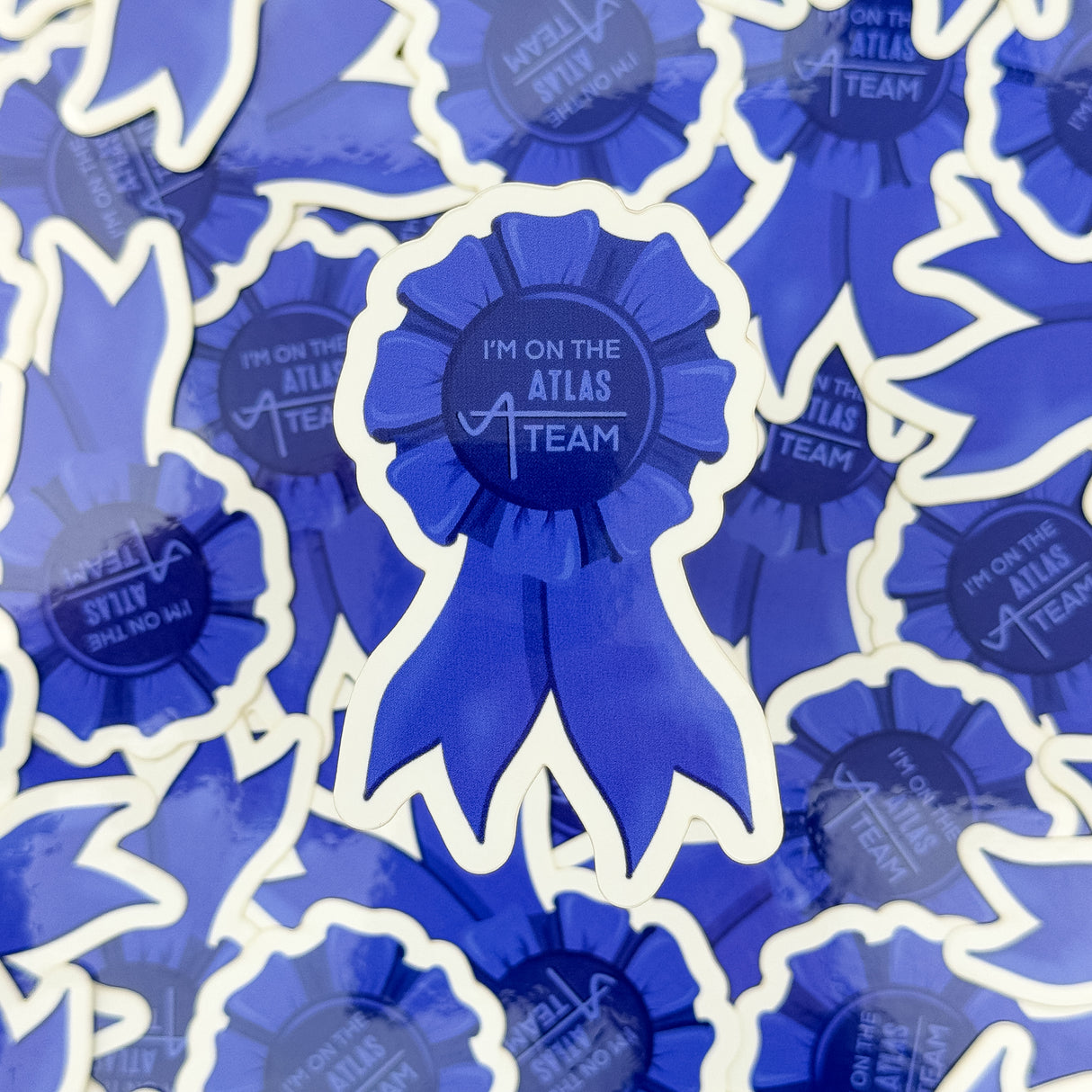Atlas Stationers Sticker - A Team Ribbon