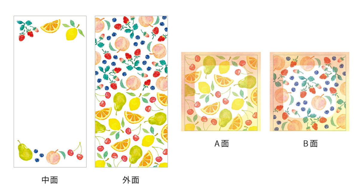 EL COMMUN Joyeux Mini Letter Set - Fruits