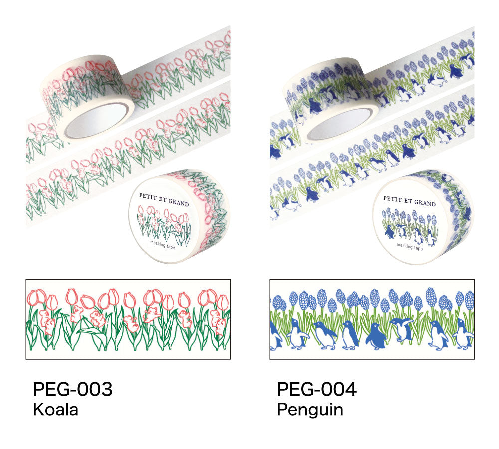EL COMMUN Petit et Grand Masking Tape - Koala
