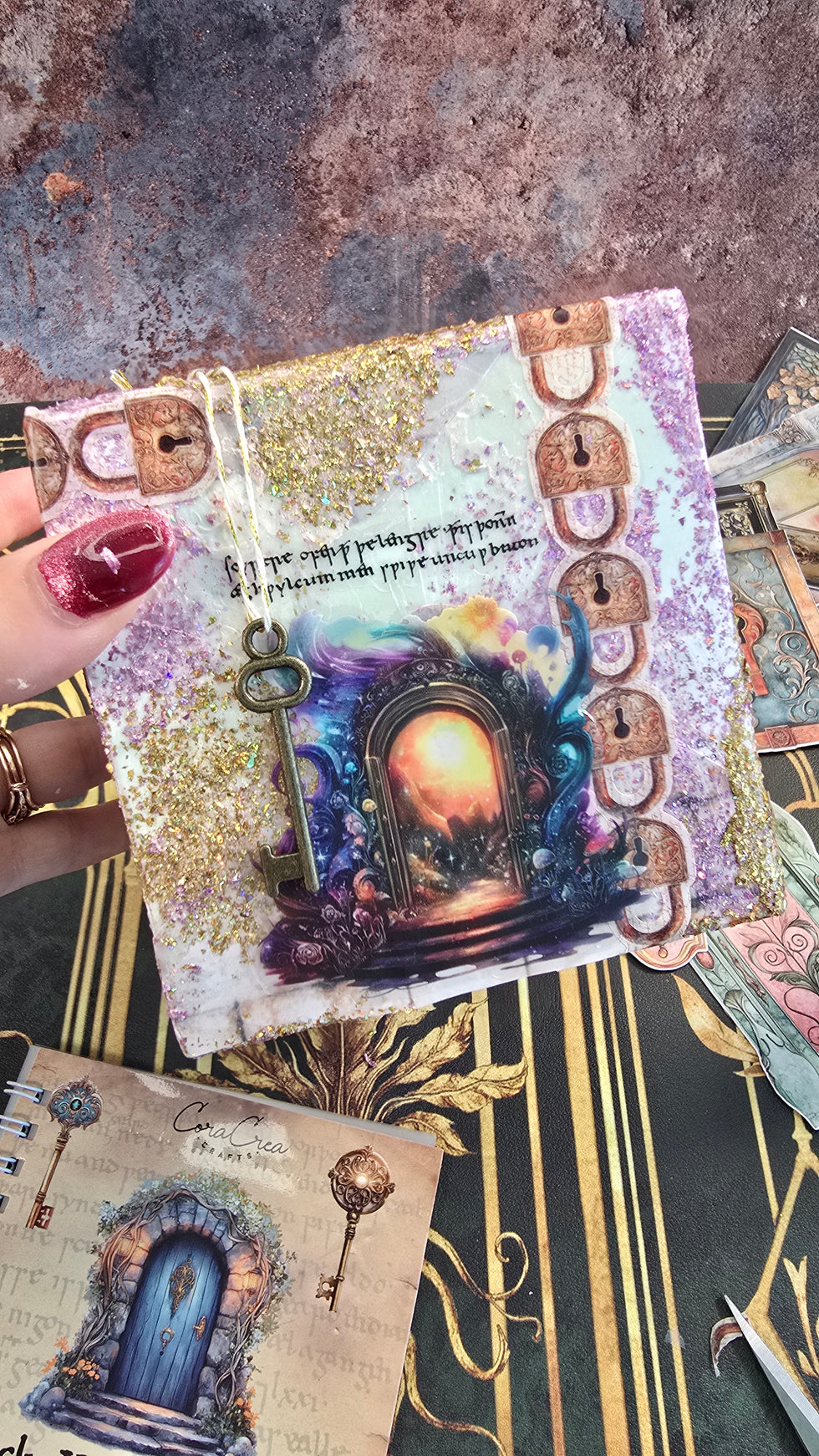 CoraCreaCrafts Lock & Keys Sticker Book