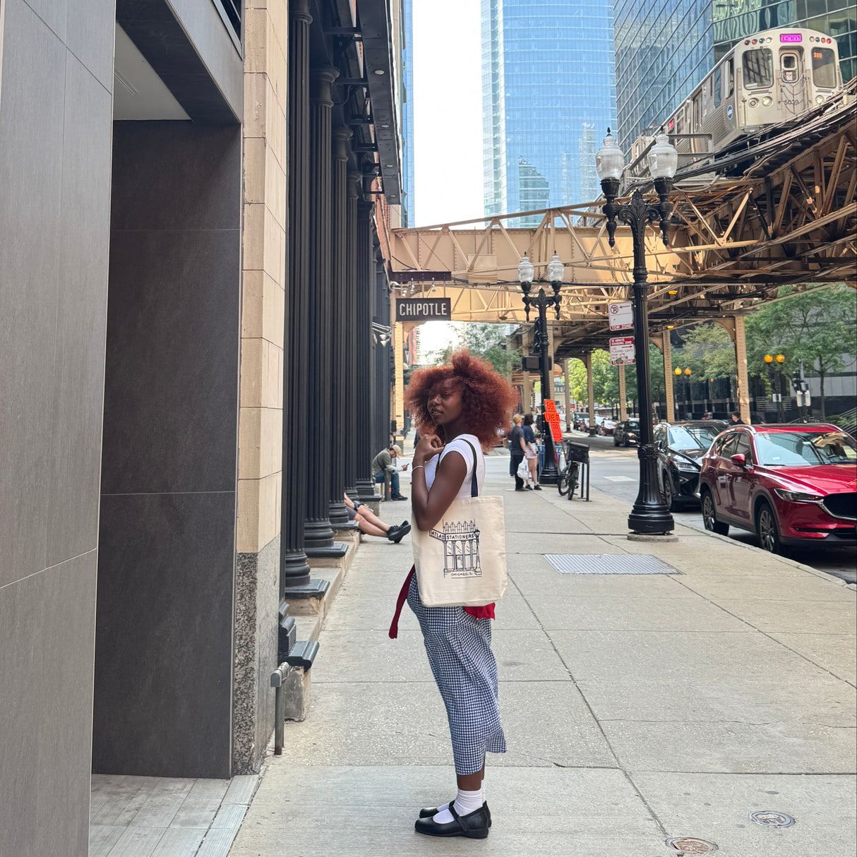 Atlas Stationers Tote Bag - Navy Storefront (Atlas Exclusive)