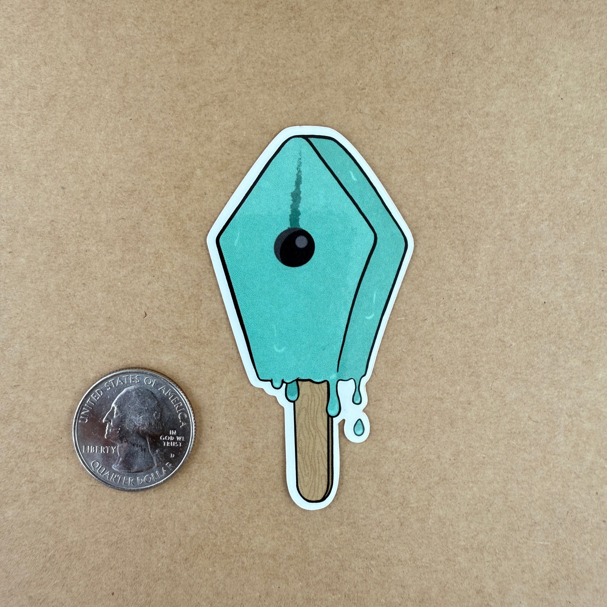 Atlas Stationers Sticker - Green Drip