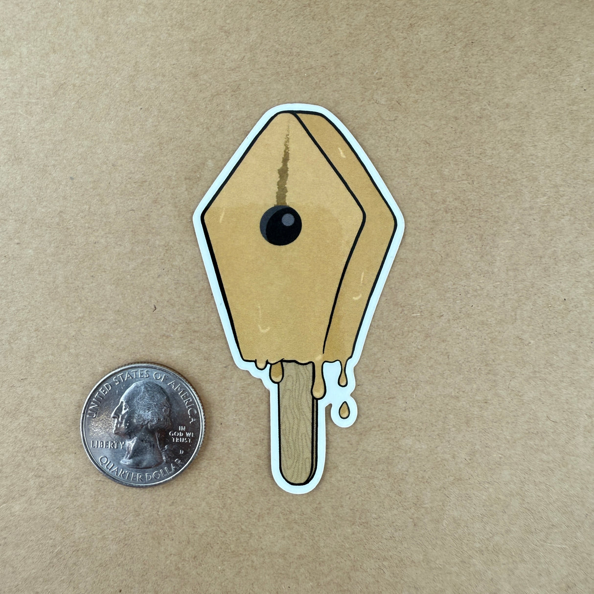 Atlas Stationers Sticker - Yellow Drip