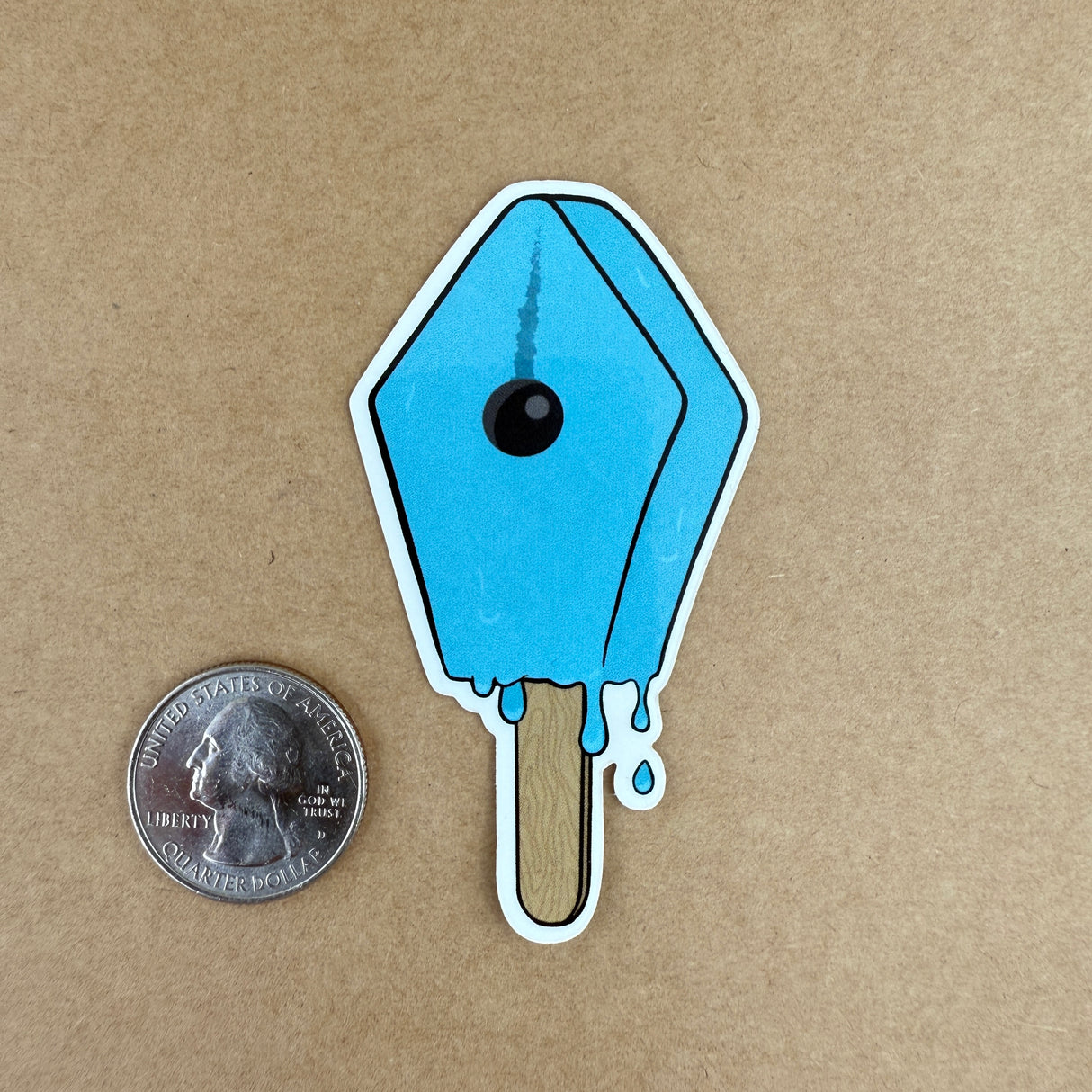 Atlas Stationers Sticker - Turquoise Drip