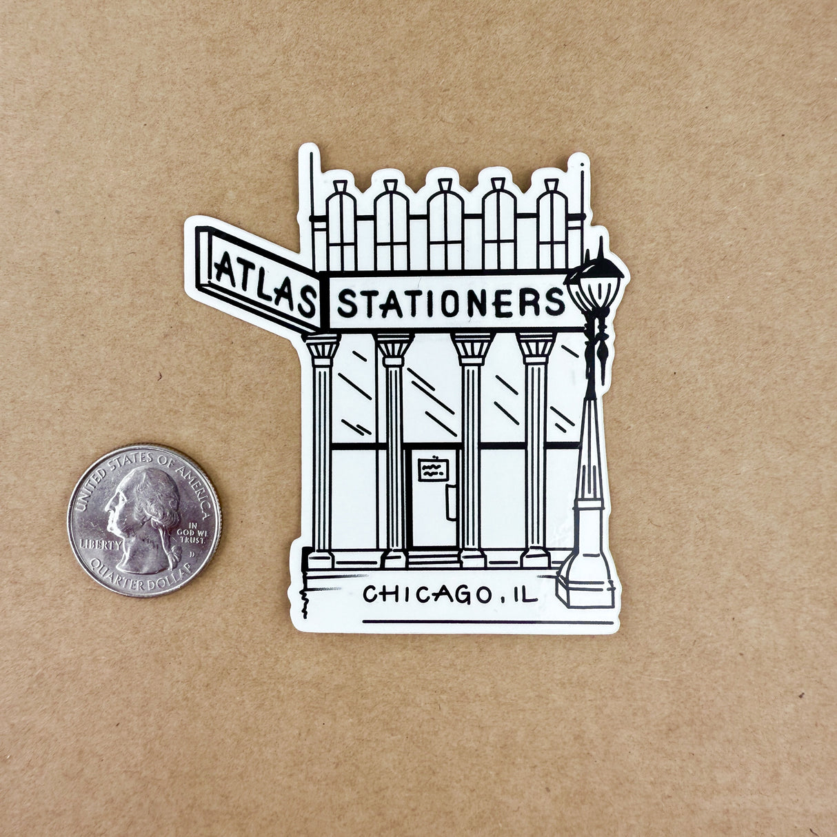 Atlas Stationers Sticker - Storefront Stamp
