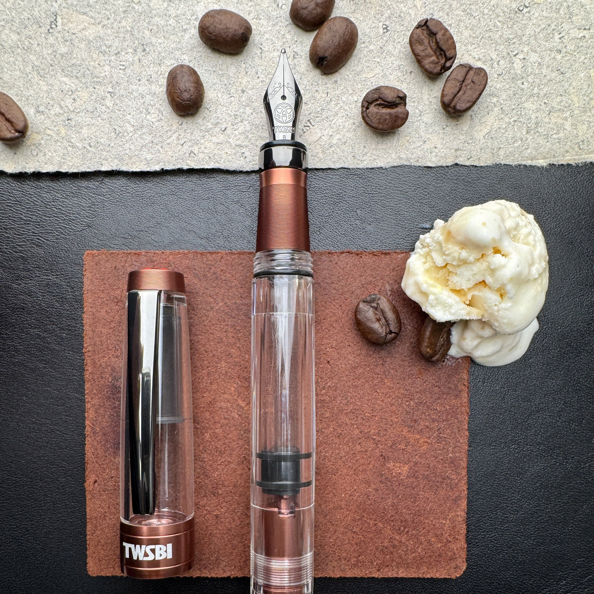 TWSBI Diamond 580ALR Fountain Pen - Affogato w/ Onyx