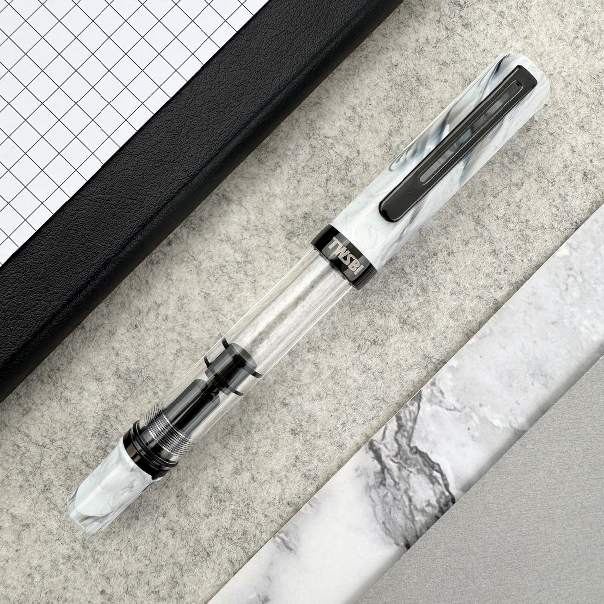 TWSBI Eco Fountain Pen - Carrara w/Onyx