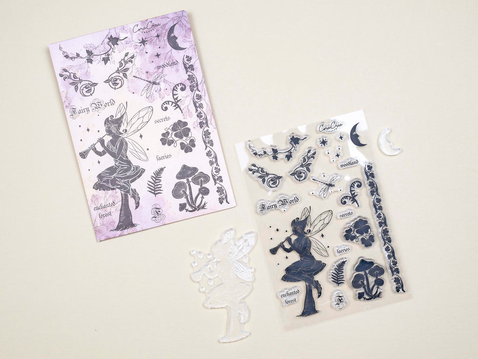 CoraCreaCrafts Fairy World Clear Stamps