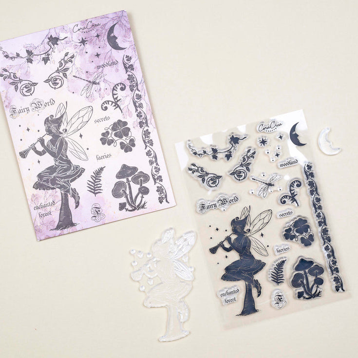 CoraCreaCrafts Fairy World Clear Stamps