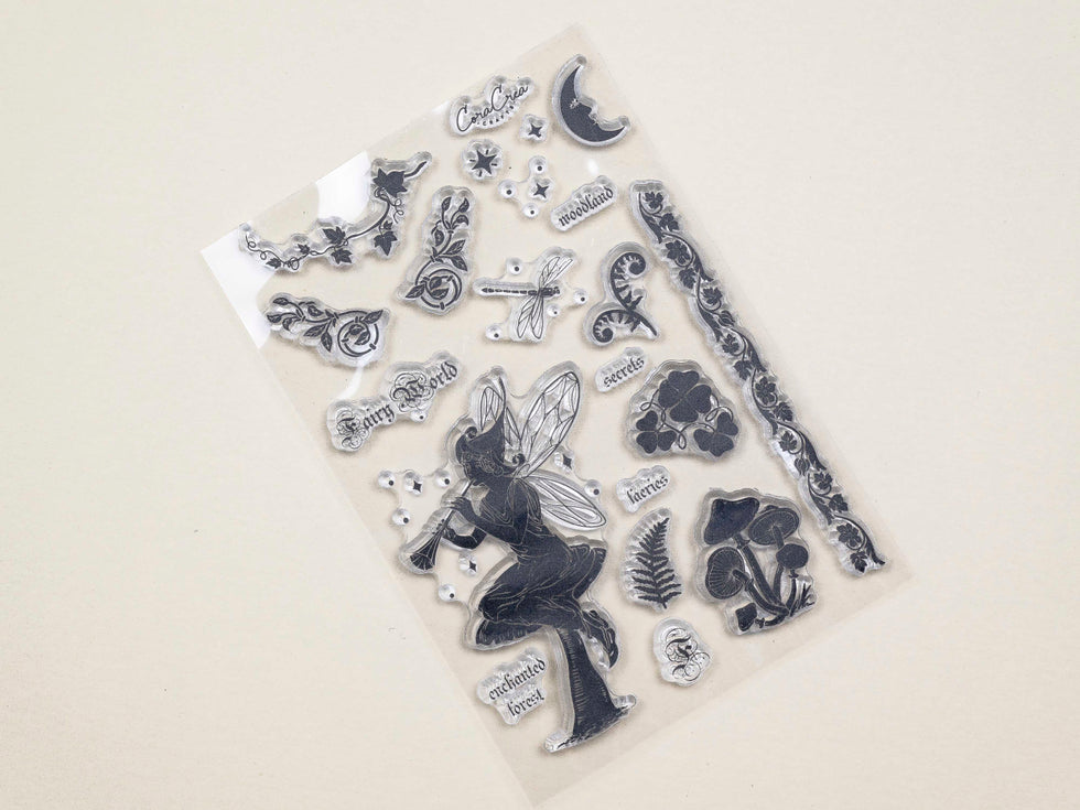 CoraCreaCrafts Fairy World Clear Stamps