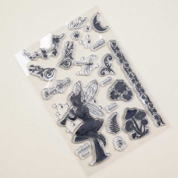 CoraCreaCrafts Fairy World Clear Stamps