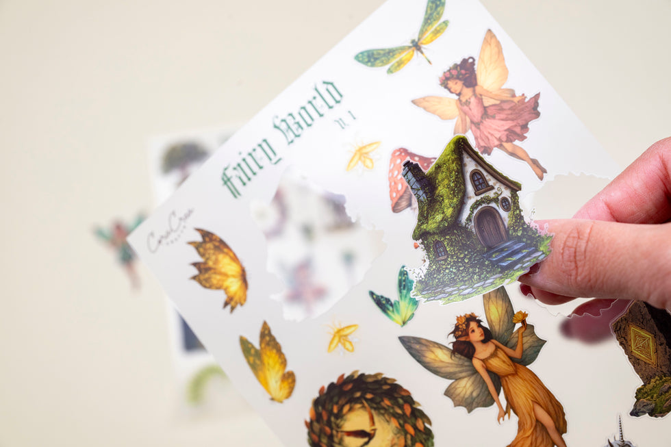 CoraCreaCrafts Fairy World Sticker Sheets