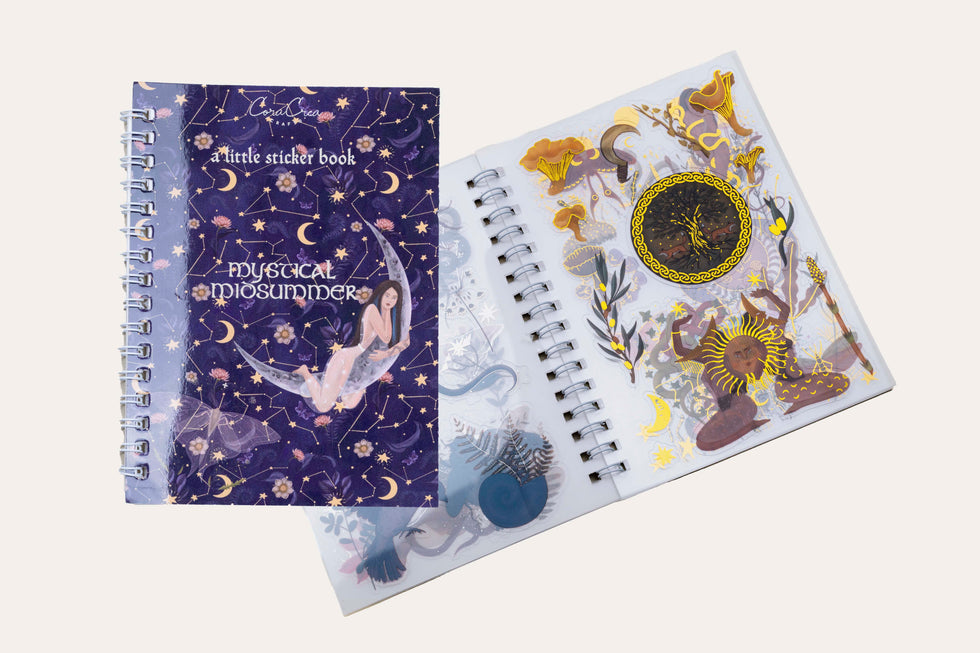 CoraCreaCrafts Mystical Midsummer Sticker Book