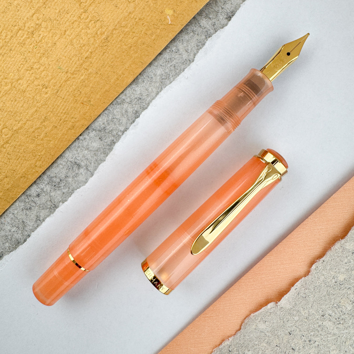 Pelikan Classic M200 Fountain Pen - Apricot Achat (Special Edition)