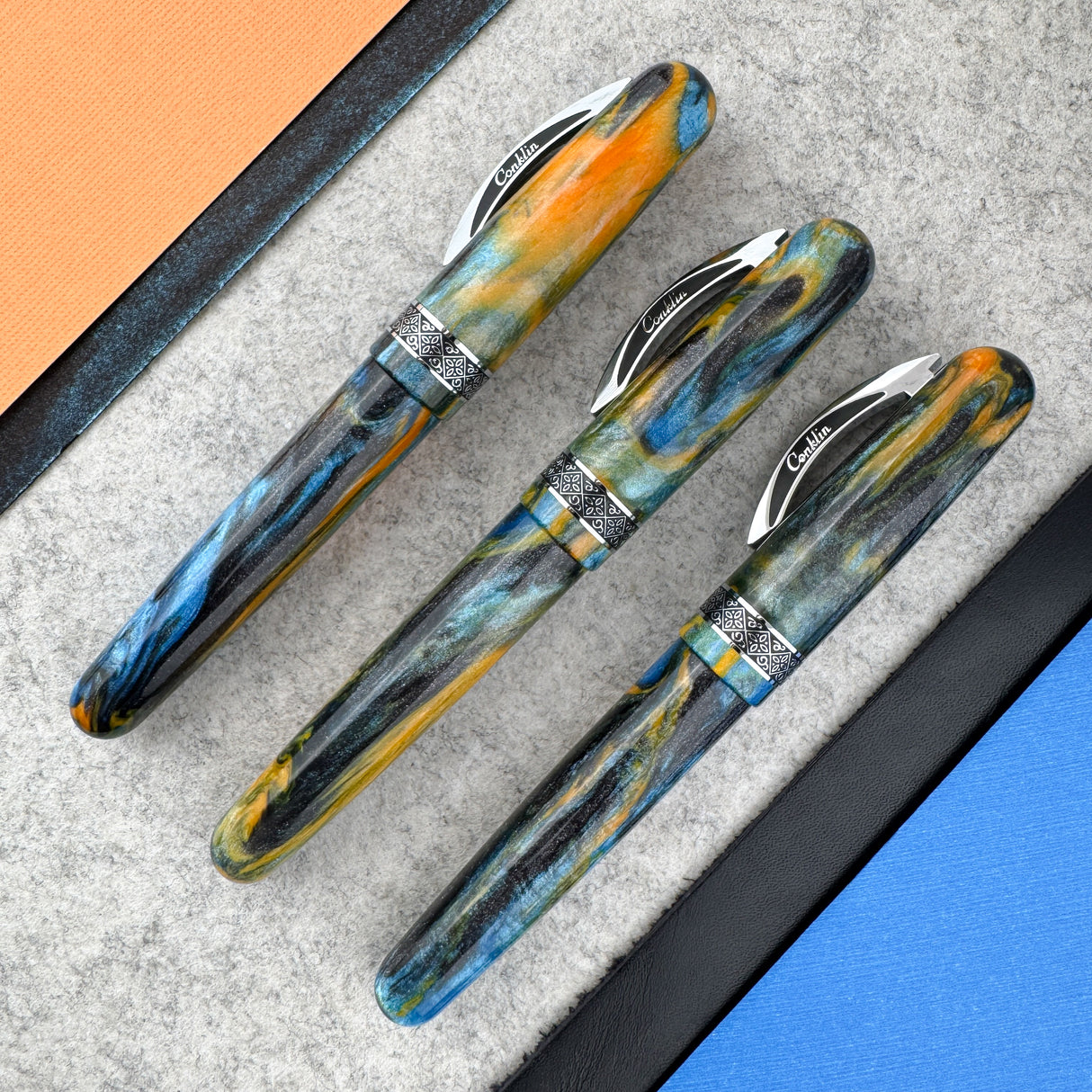 Conklin 1898 Ken's Mix Fountain Pen with Chrome Trim (Limited Edition)