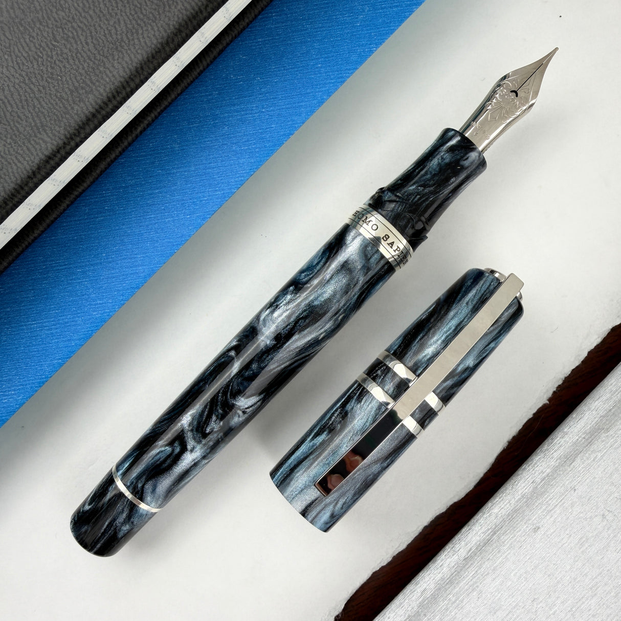 Visconti Homo Sapiens Fountain Pen - Dark Sapphire (Limited Edition)