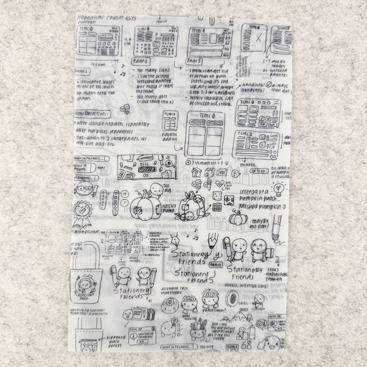 TheCoffeeMonsterzCo Vellum Paper - Set of 11