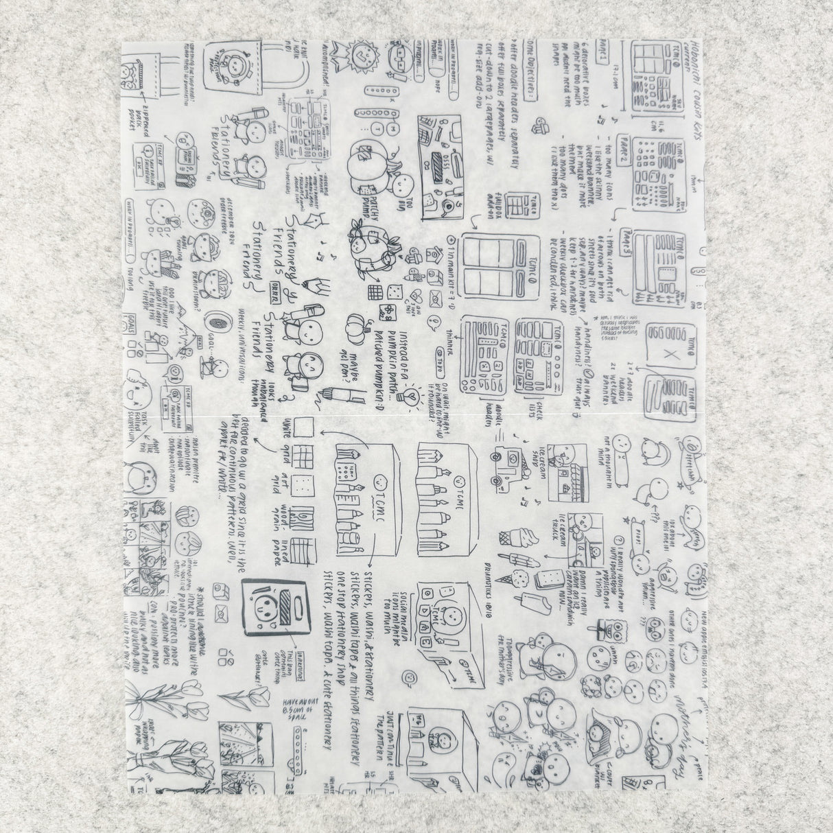 TheCoffeeMonsterzCo Vellum Paper - Set of 5