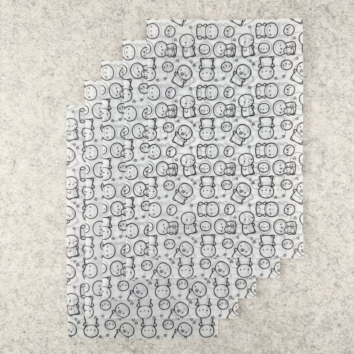 TheCoffeeMonsterzCo Vellum Paper - Set of 5