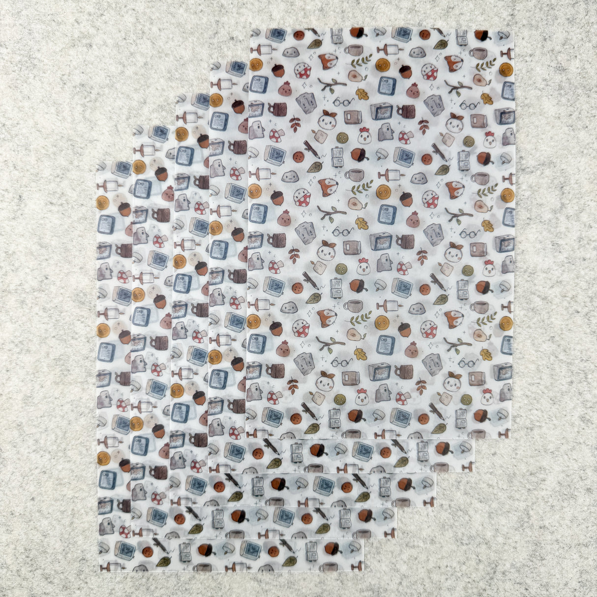 TheCoffeeMonsterzCo Vellum Paper - Set of 5