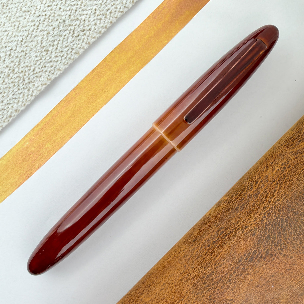 Taccia Miyabi Earth Fountain Pen - Toki Tamenuri (Limited Edition)