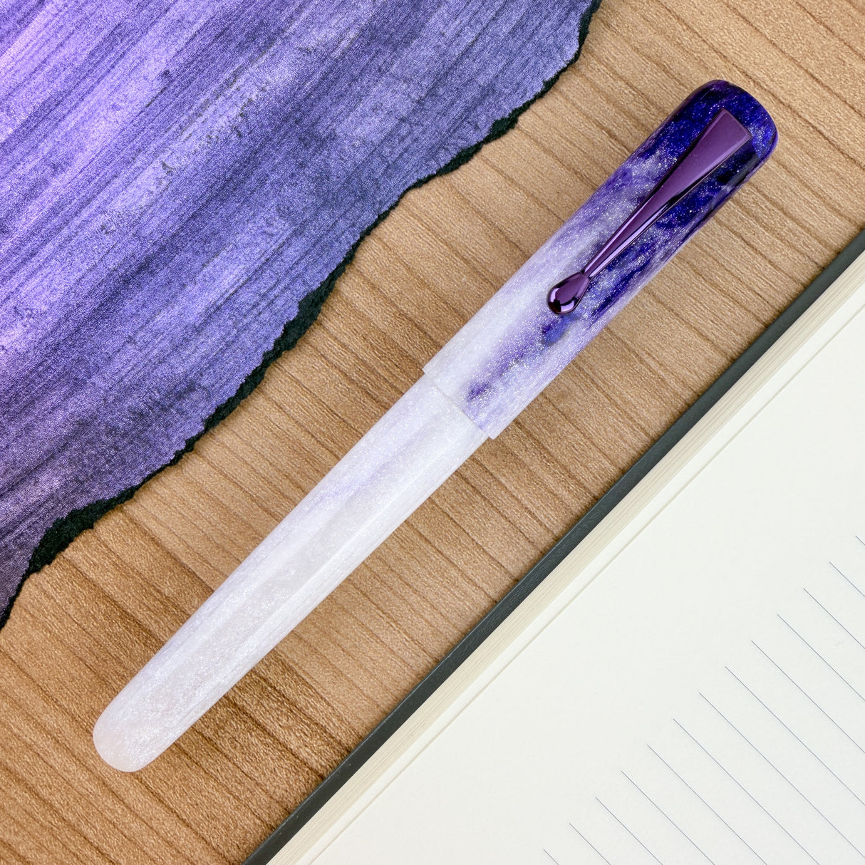 Hinze Pen Company Fountain Pen - Blueberry Cheesecake