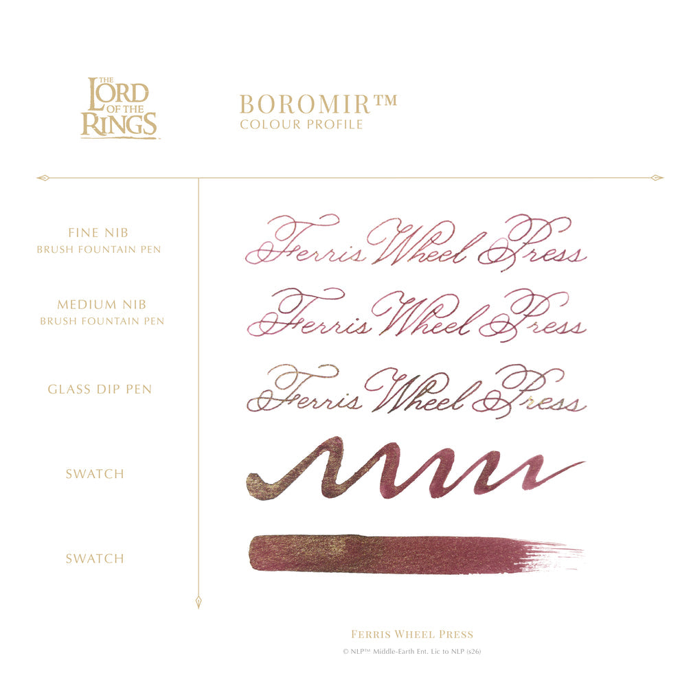 Ferris Wheel Press x The Lord of the Rings Boromir Signature Ink - 38ml Bottled Ink