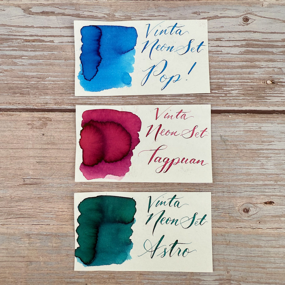 Vinta Neon Collection - 3 x 15ml Bottled Ink