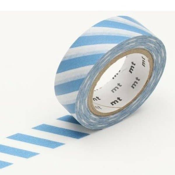MT Washi Tape - Stripe Grayish Sky