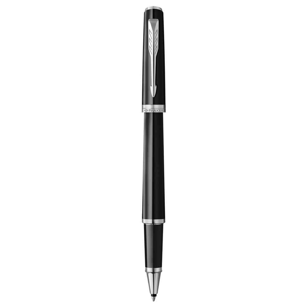 Parker Meridian Rollerball Pen - Black with Chrome Trim