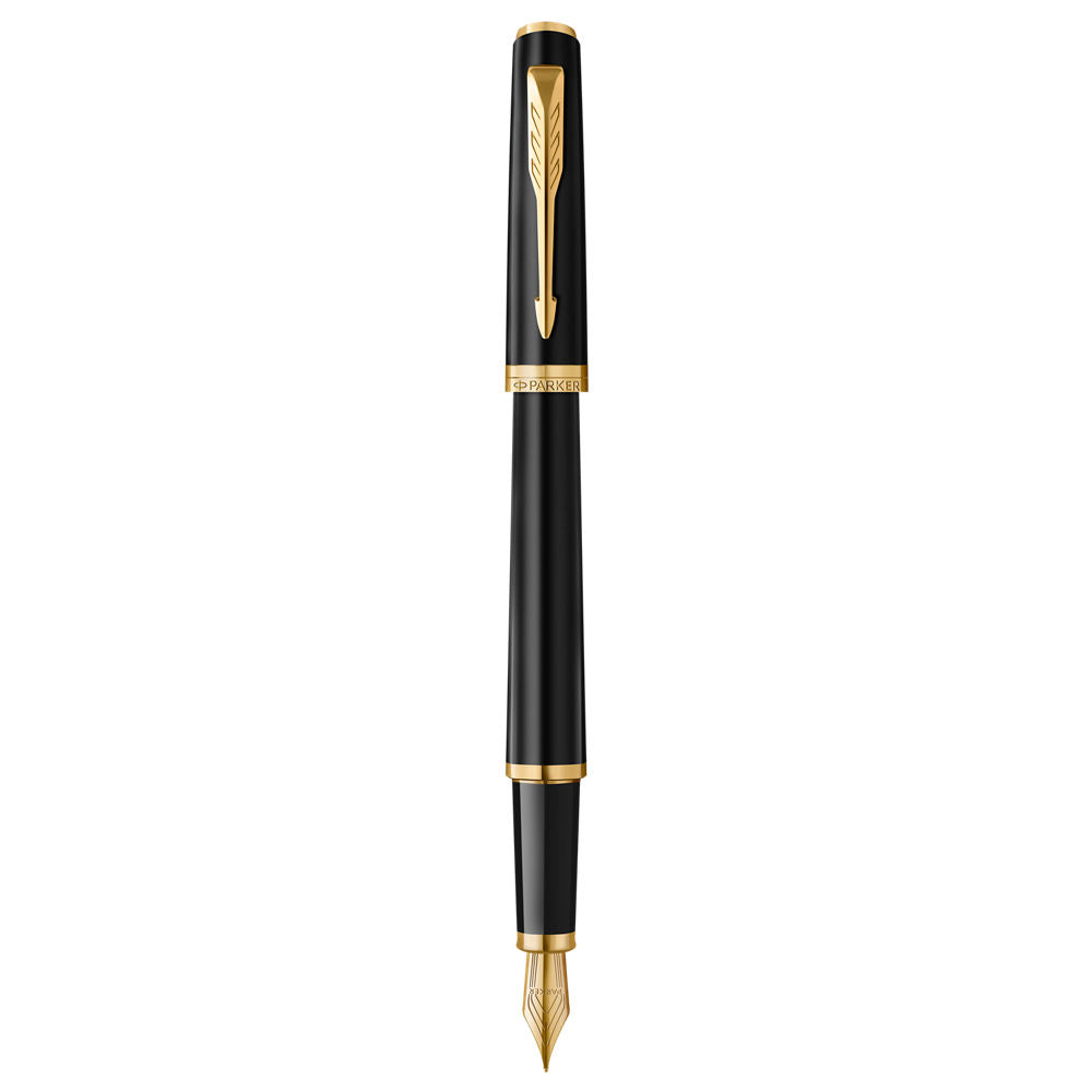 Parker Meridian Fountain Pen - Matte Black with Gold Trim