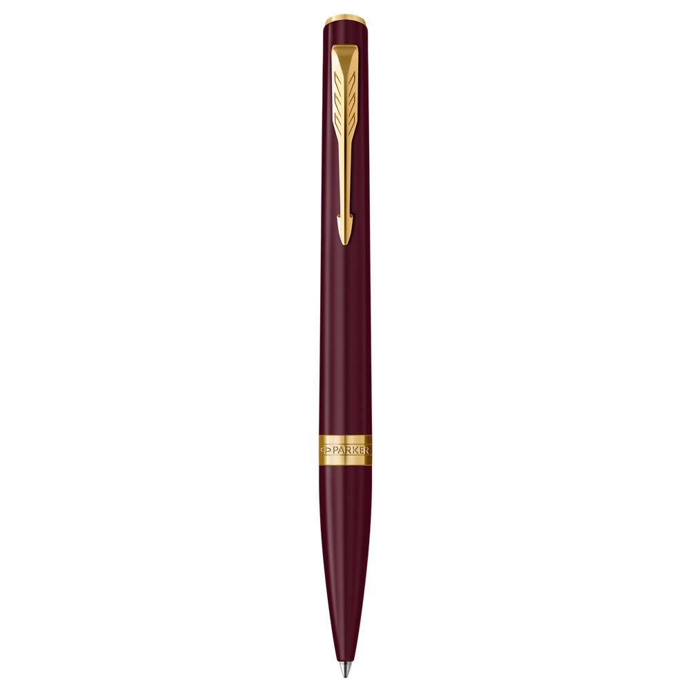 Parker Meridian Ballpoint Pen - Red with Gold Trim